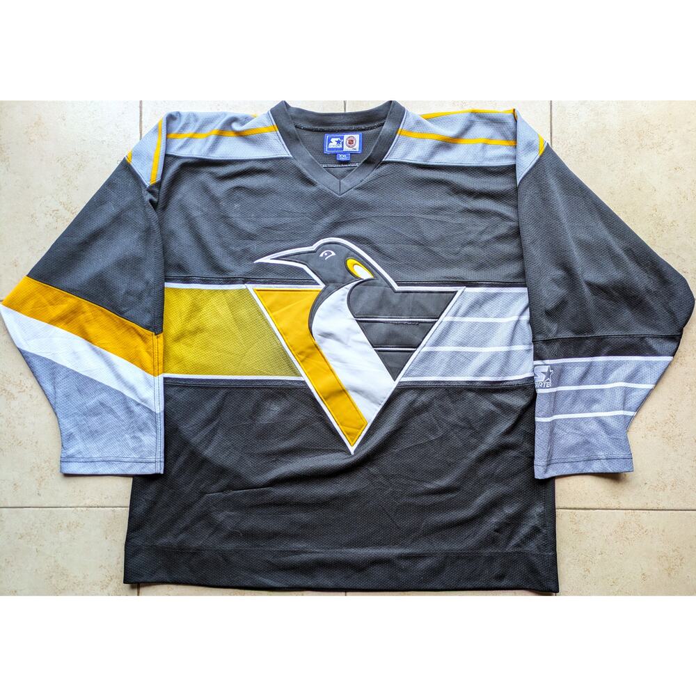 Pittsburgh Penguins STARTER jersey 2XL black Robo 3rd Alt NHL hockey vintage